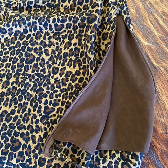 New * Clothing Co by Notations * CHIFFON faux WRAP lined ANIMAL TANK * Flowy * M - Picture 7 of 9